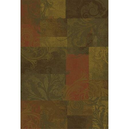 SPHINX BY ORIENTAL WEAVERS Area Rugs, Hudson 036G1 2X8 Rectangle - Green/ Red-Polypropylene H036G1058230ST